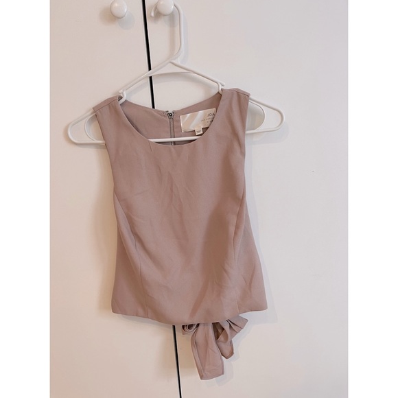 Never worn J.O.A. Tie Front Crop Top in Mauve size M - Picture 5 of 6